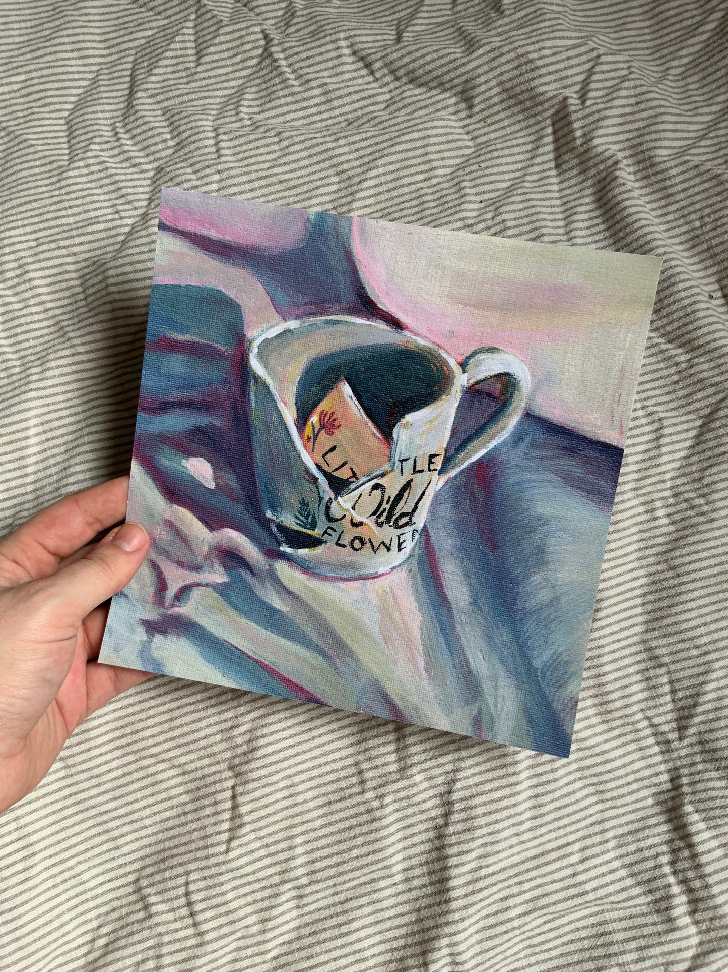 Little Flower Teacup 8x8 Print