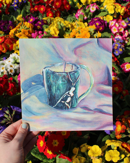 Starlight Teacup 8x8 Art Print