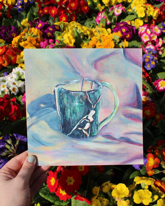 Starlight Teacup 8x8 Art Print