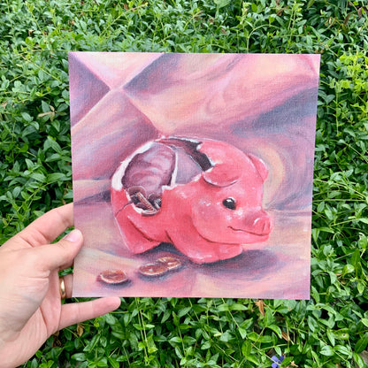 Broken Piggy Bank Art Print