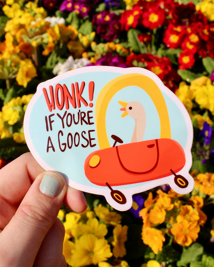 Honk Silly Goose Bumper Sticker