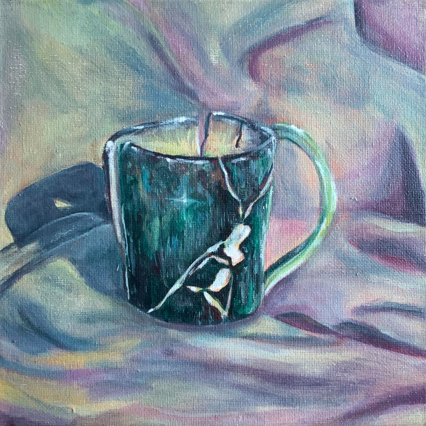 Starlight Teacup 8x8 Art Print