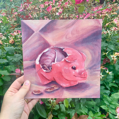 Broken Piggy Bank Art Print