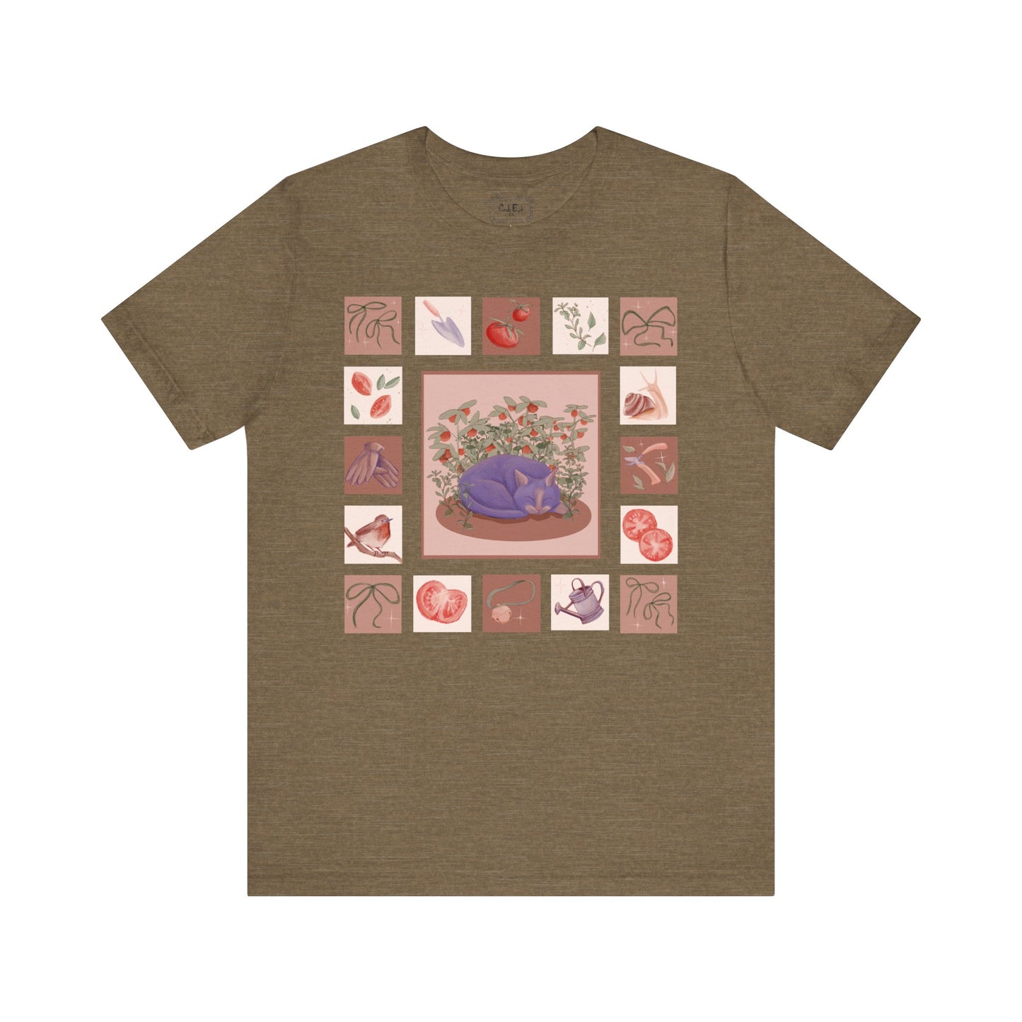 Tomato Garden Cat Tshirt
