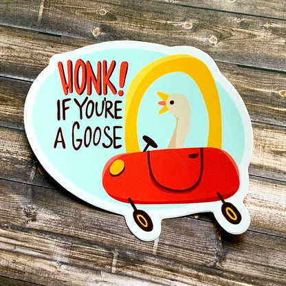 Honk Silly Goose Bumper Sticker