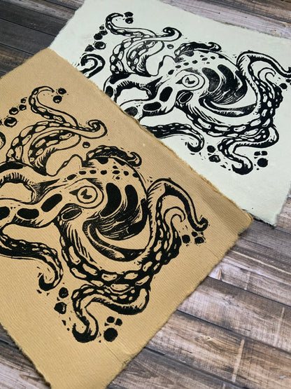 Inky Octopus Print