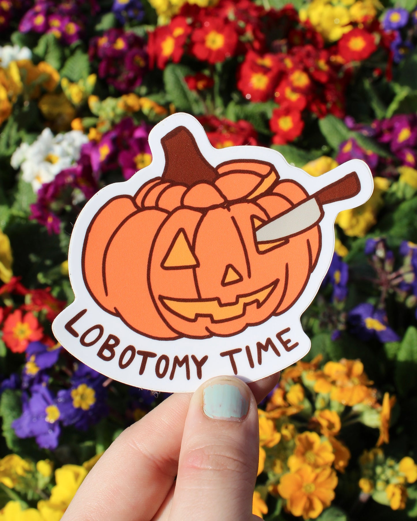 Sad Pumpkin Sticker