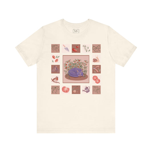 Tomato Garden Cat Tshirt