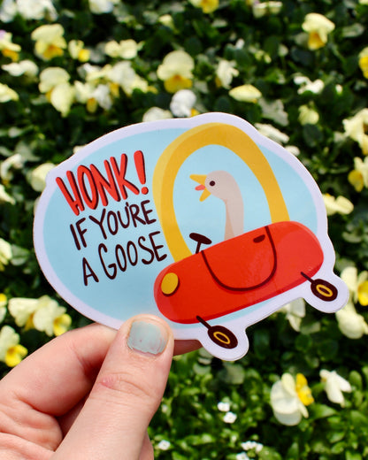 Honk Silly Goose Bumper Sticker