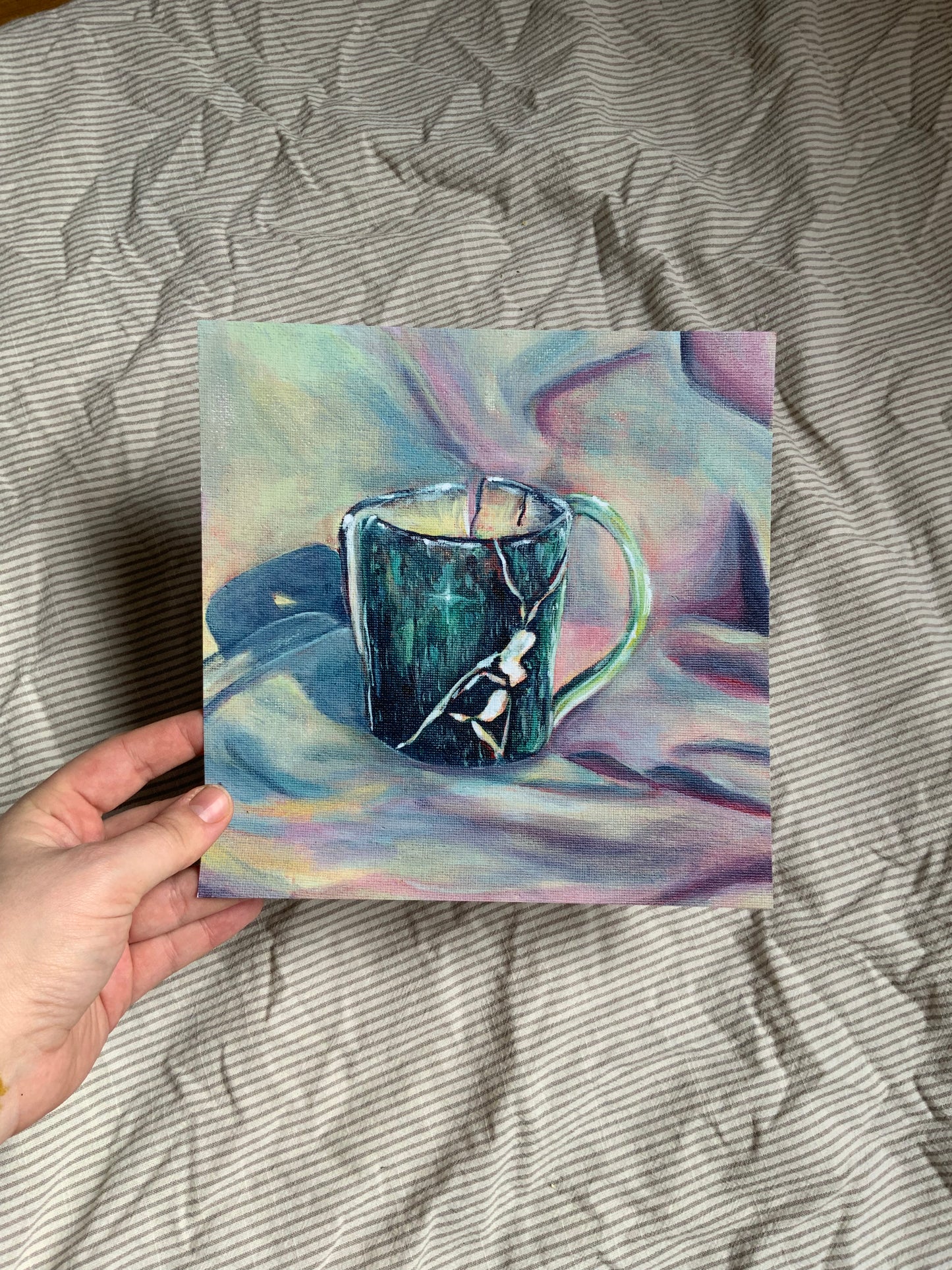 Starlight Teacup 8x8 Art Print