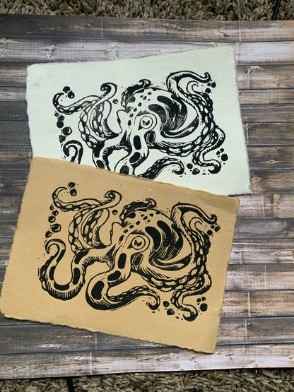 Inky Octopus Print