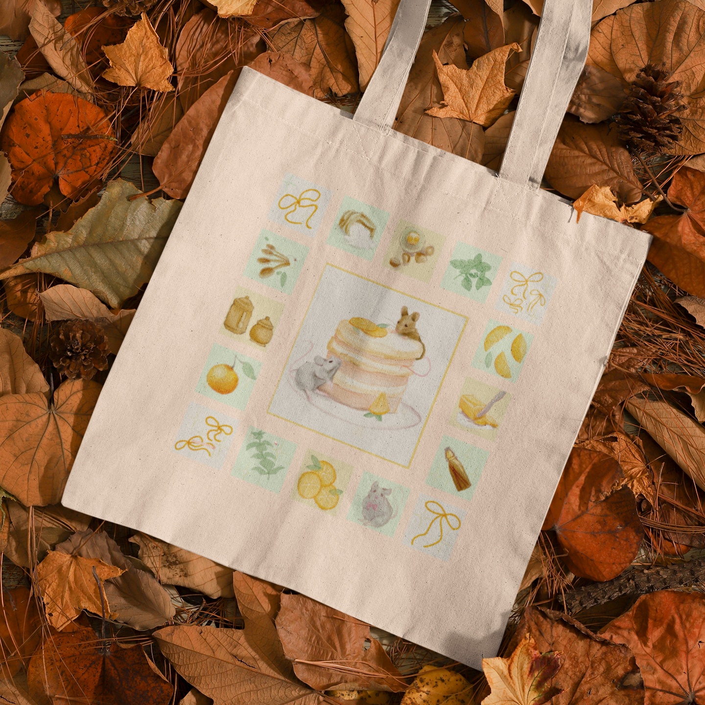 Mice In The Kitchen Pastel Tote Bag