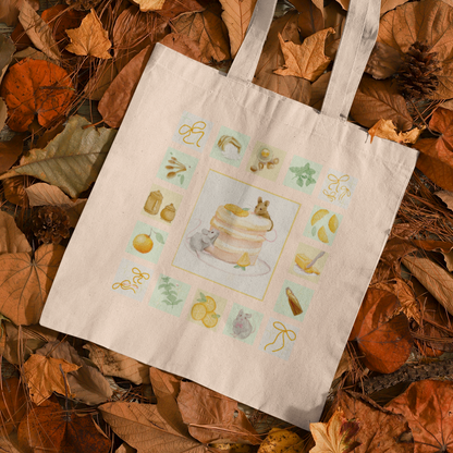 Mice In The Kitchen Pastel Tote Bag