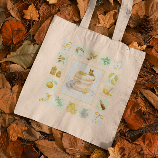 Mice In The Kitchen Pastel Tote Bag