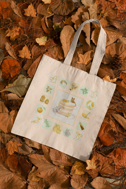 Mice In The Kitchen Pastel Tote Bag
